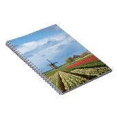 Carnet de moulin à vent et de paysage de tulipes (Côté Droit)
