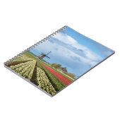 Carnet de moulin à vent et de paysage de tulipes (Côté gauche)