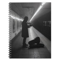 Carnet de musicien de rue Violon de métro