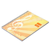 Carnet de musique de clef triple (Côté gauche)