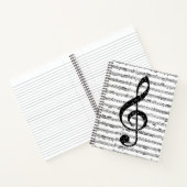 Carnet de musique en feuille (Intérieur)