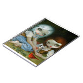 Carnet de "neige blanc et de rose de rouge" (Côté gauche)