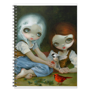Carnet de "neige blanc et de rose de rouge"