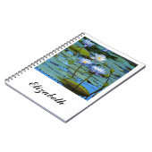 Carnet de nénuphars bleus (Côté gauche)