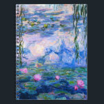 Carnet de nénuphars de Monet<br><div class="desc">Carnet de nénuphars de Monet. Peinture à l'huile sur la toile à partir de 1916. Monet a peint son étang célèbre de nénuphar d'une manière obsédante pendant les années finales de sa carrière, tirant l'inspiration de la lumière du soleil et son effet changeant sur l'eau et les fleurs et le...</div>