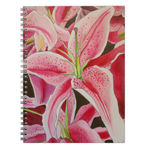 Carnet de nénuphars rose Stargazer par Sacha Gross