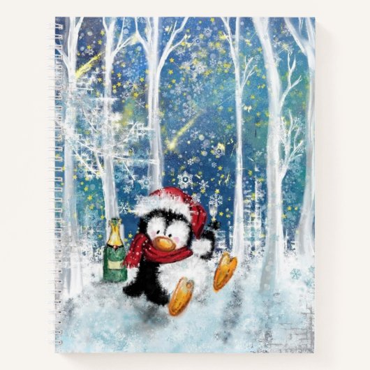 Carnet de Noël avec Pingouin (Devant)