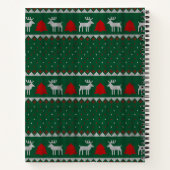 Carnet de Noël rouge et vert Arbre de Noël (Dos)