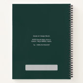 Carnet de nom d'adresse de l'équipe personnalisée (Dos)