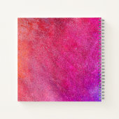 Carnet de nom de Parties scintillant rose (Dos)