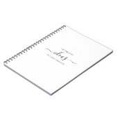 Carnet de nom de script blanc simple (Côté gauche)