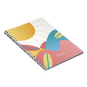 Carnet de nom de soleil de surf cool (Côté Droit)