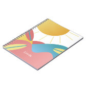 Carnet de nom de soleil de surf cool (Côté gauche)