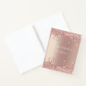 Carnet de nom de texte personnalisé de Parties sci (Intérieur)