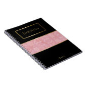 Carnet de nom du monogramme d'aquarelle simple (Côté Droit)