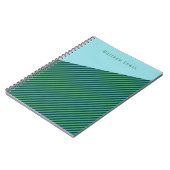 Carnet de nom personnalisable à motif de bande ver (Côté gauche)