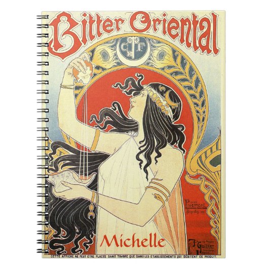 carnet de nom personnalisé "Bitter Oriental" (Devant)