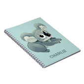 Carnet de nom personnalisé Cute Koala (Côté Droit)