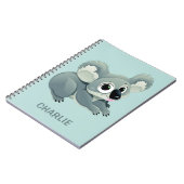 Carnet de nom personnalisé Cute Koala (Côté gauche)