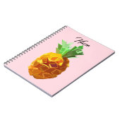 Carnet de nom personnalisé de l'ananas (Côté gauche)