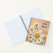 Carnet de nom personnalisé Fleurs sauvages aquarel (Intérieur)