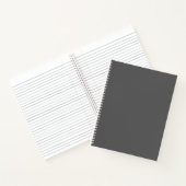 Carnet de nom personnalisé gris à gauche (Intérieur)