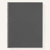 Carnet de nom personnalisé gris à gauche (Devant)