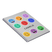 Carnet de nom personnalisé mignon (Côté Droit)