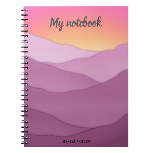 Carnet de nom personnalisé "Mon Carnet" (Devant)