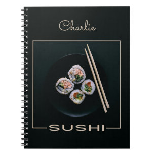 Carnet de nom personnalisé Sushi