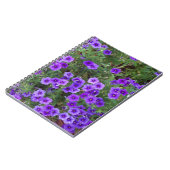 Carnet De nombreuses fleurs de phlox violet foncé (Côté gauche)