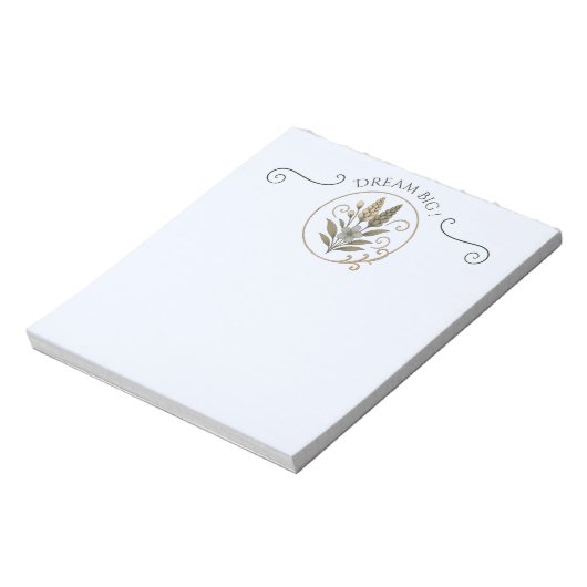 Carnet de note, bloc-notes, Dream big. (Tourné)