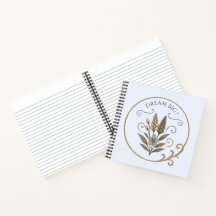 Carnet de note, floral, élégant, Dream big.