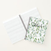 Carnet de notes à l'aquarelle de feuillage botaniq (Intérieur)