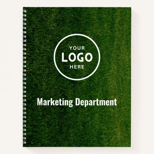 Carnet de notes à logo d'entreprise moderne minima (Devant)