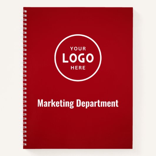 Carnet de notes à logo d'entreprise moderne minima (Devant)