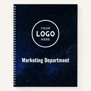 Carnet de notes à logo d'entreprise moderne minima