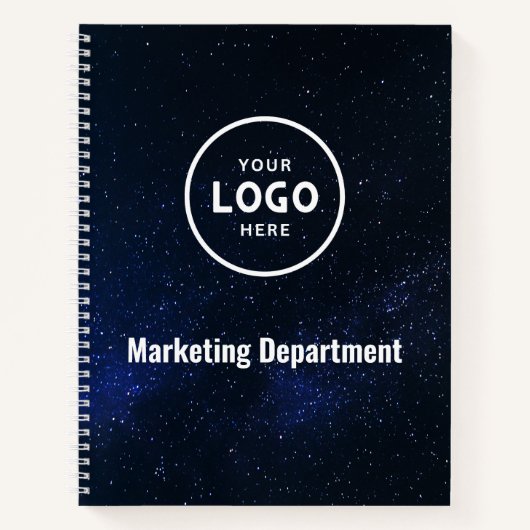 Carnet de notes à logo d'entreprise moderne minima (Devant)