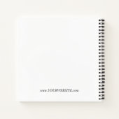 Carnet de notes à monogramme bohème croissant de l (Dos)