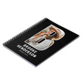 Carnet de notes à monogramme photo initial « B » m (Côté gauche)