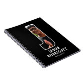 Carnet de notes à monogramme photo initial « J » m (Côté Droit)