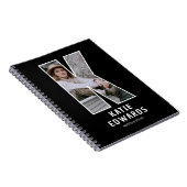 Carnet de notes à monogramme photo initial « K » m (Côté Droit)