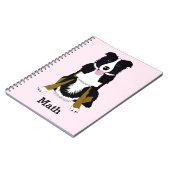 Carnet de notes à motif de chien personnalisé (Côté gauche)