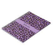Carnet de notes à motif de peau imprimée léopard (Côté gauche)