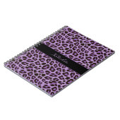 Carnet de notes à motif de peau imprimée léopard (Côté gauche)