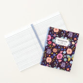 Carnet de notes à motif floral Pastels & Dark Plum (Intérieur)