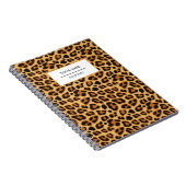 Carnet de notes à motif peau d'animal léopard (Côté Droit)