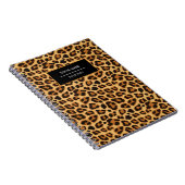 Carnet de notes à motif peau d'animal léopard (Côté Droit)