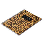 Carnet de notes à motif peau d'animal léopard (Côté gauche)
