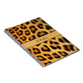 Carnet de notes à motif peau d'animal léopard (Côté Droit)